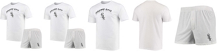 Concepts Sport Men's White and Gray Chicago White Sox Gateway T-shirt and Boxer Shorts Sleep Set